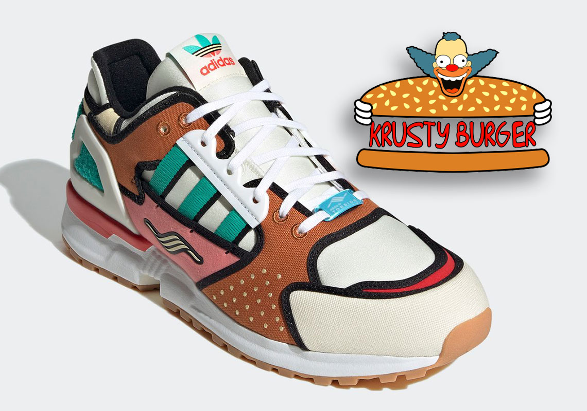 The Simpsons adidas ZX 10.000C Krusty Burger H05783 | SneakerNews.com