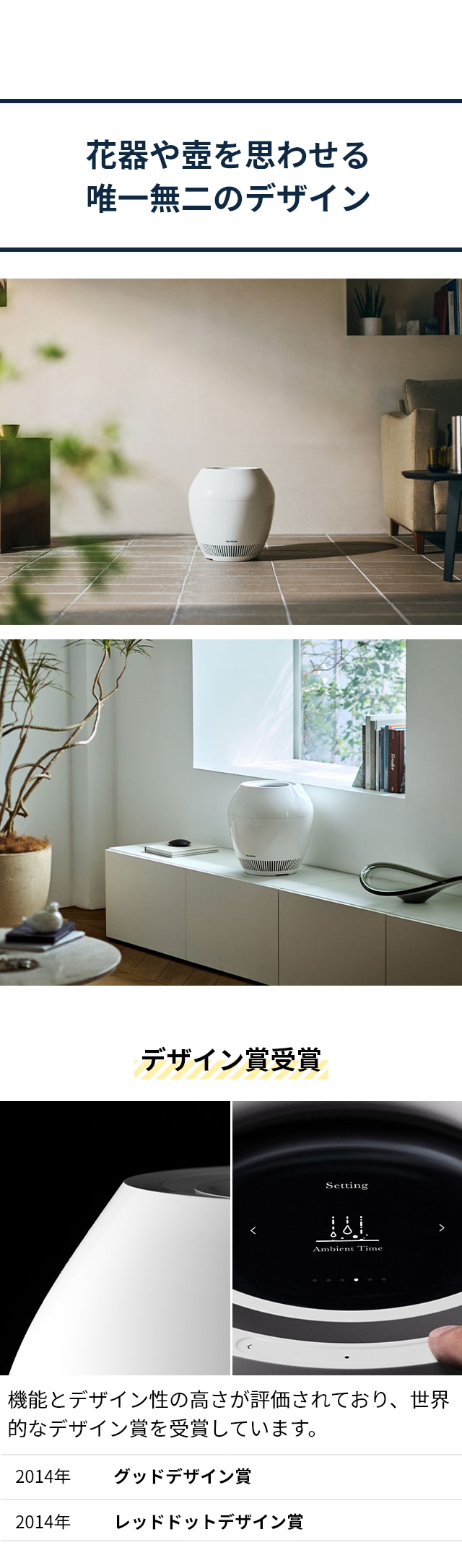 2025 最新モデル バルミューダ レイン 加湿器 大容量 ホワイト BALMUDA