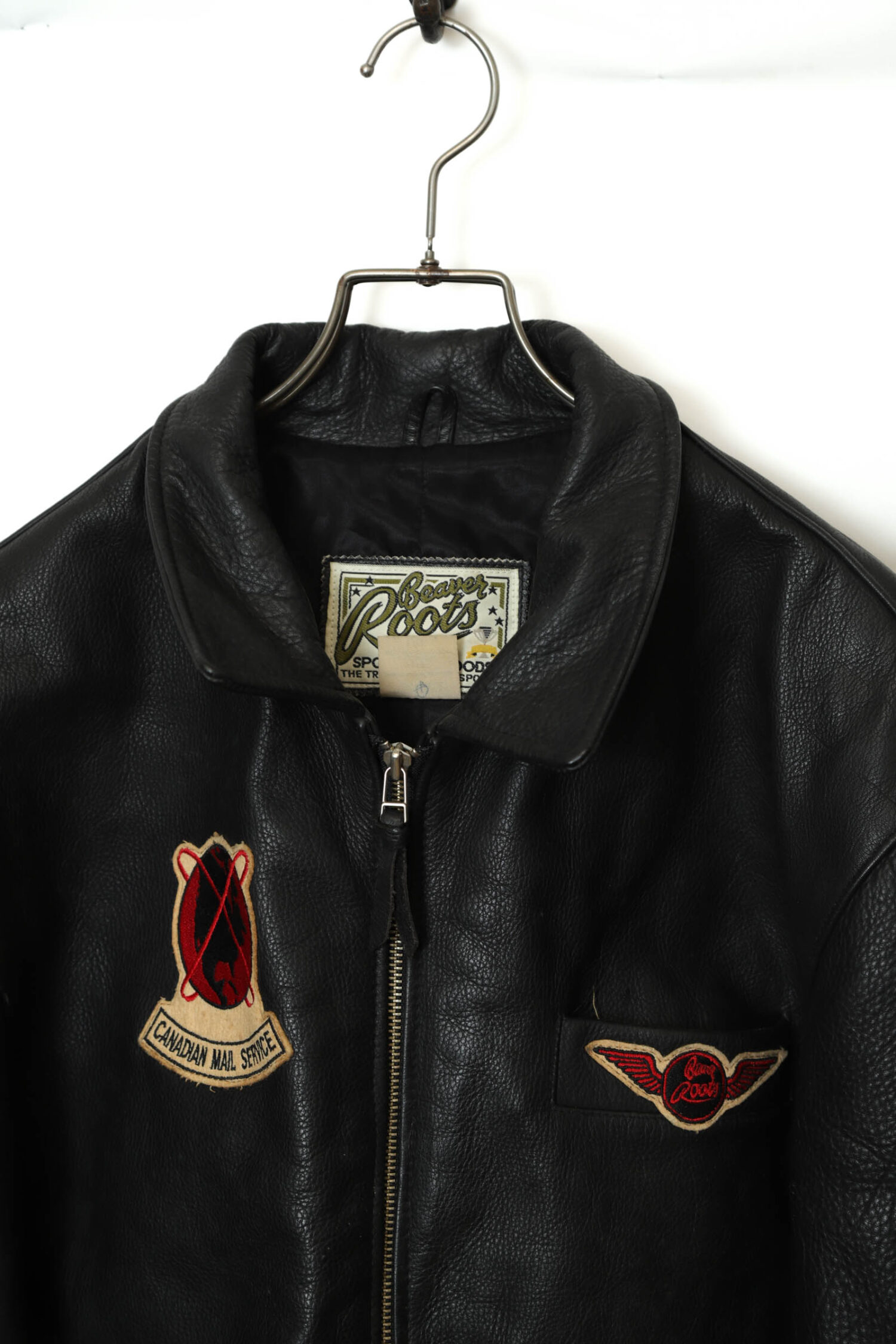 VINTAGE COW LEATHER JACKET/MADE IN CANADA/XL | 古着屋FERANTRACING