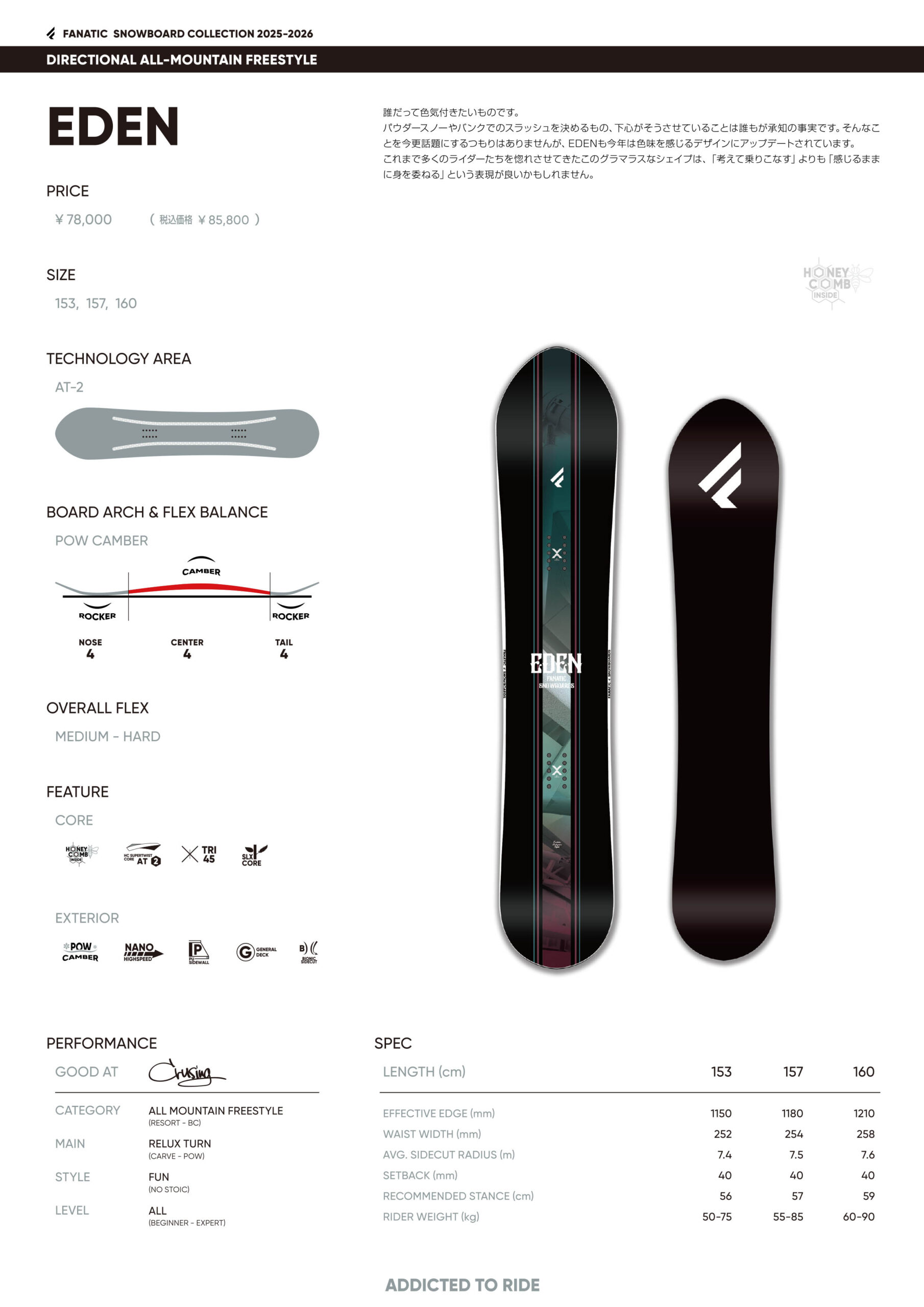 公式】FANATIC (ファナティック) EDEN 25-26 - | Fanatic SPORTS-W