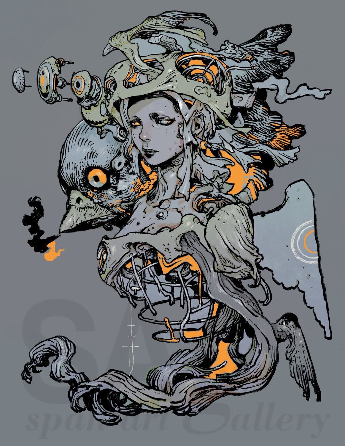 Span Art Gallery / 寺田克也ガテン Tシャツ