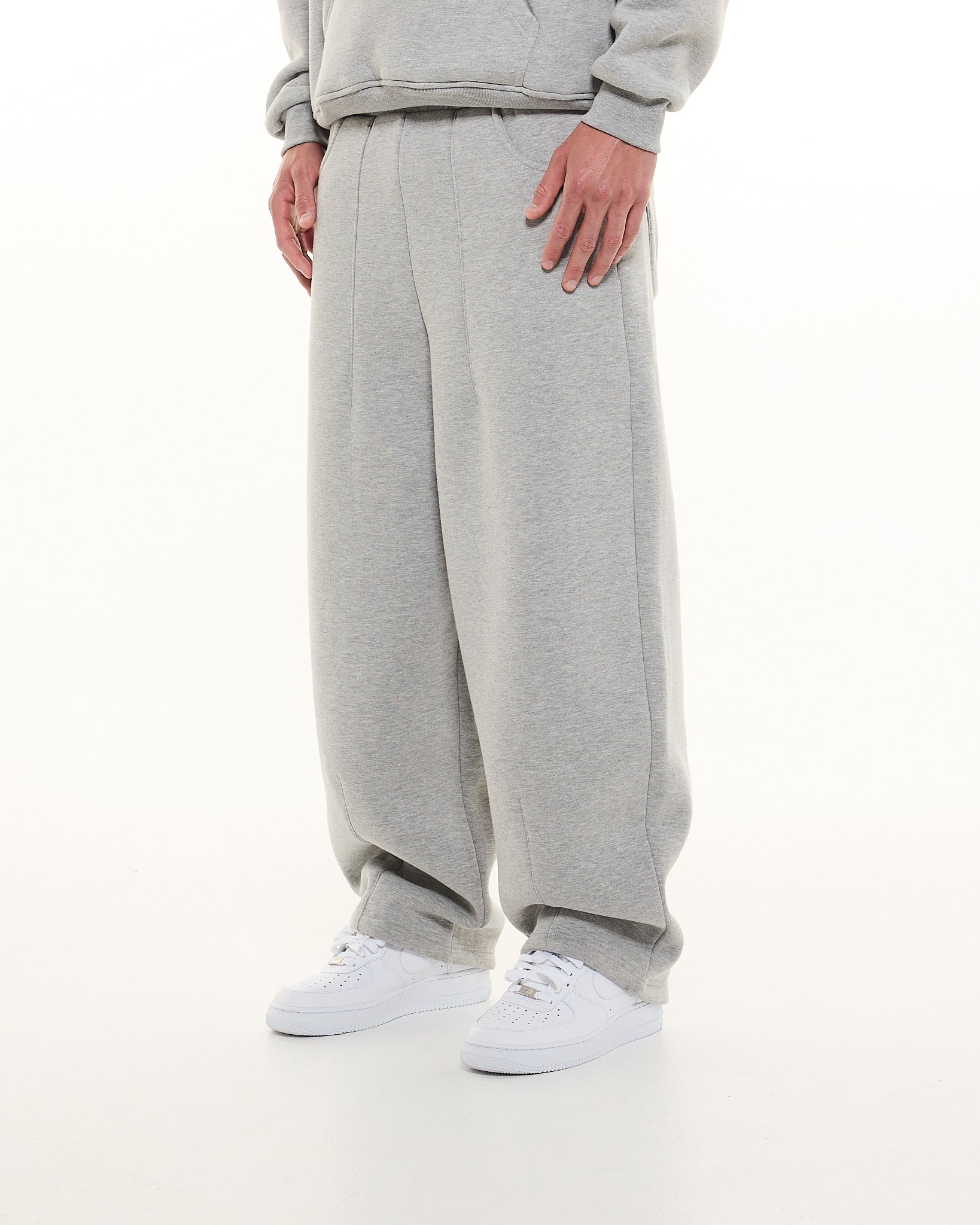 COZY STRAIGHT LEG SWEATS - GREY