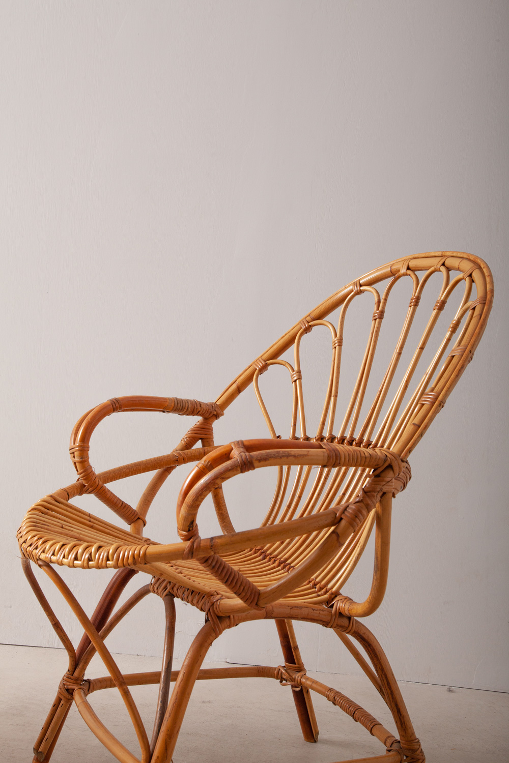 stoop | Vintage Rattan Table Set