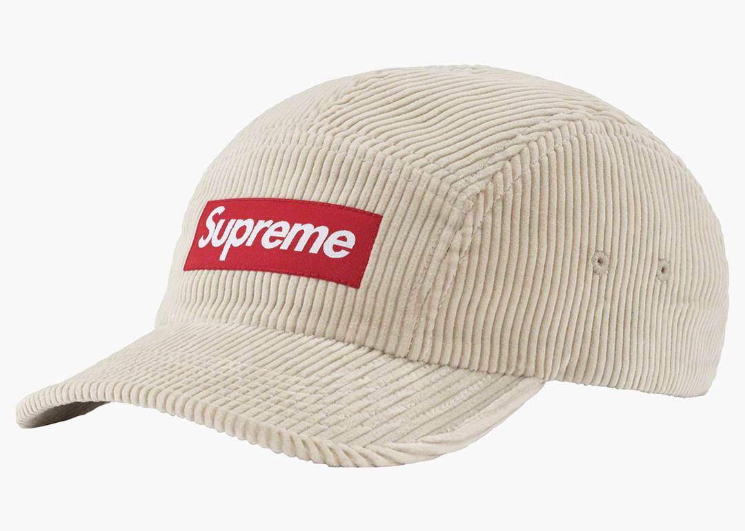 Supreme Corduroy Camp Cap (FW22) White | Hype Clothinga