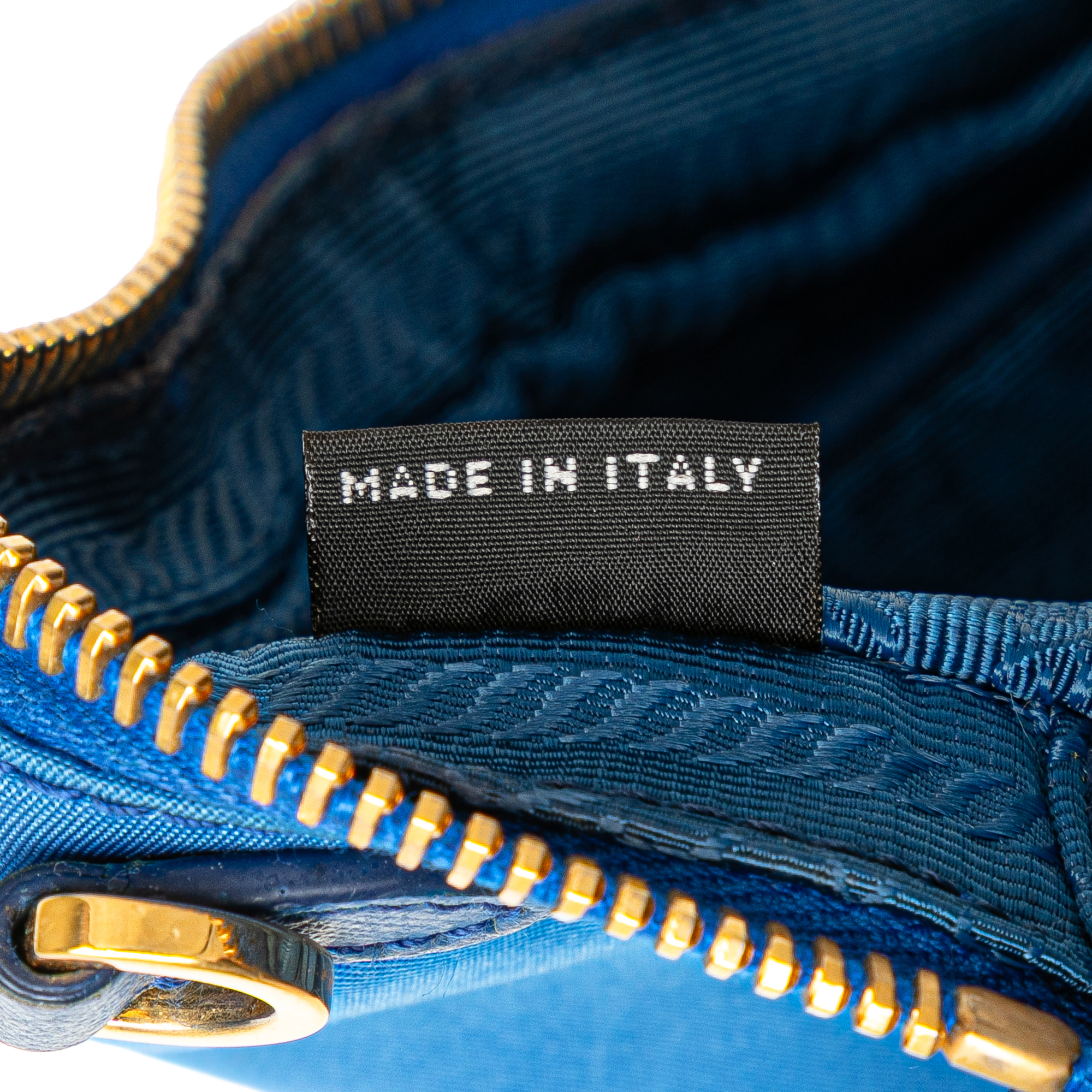 Authenticated Prada Tessuto Fiocco Bow Crossbody Blue Nylon Fabric