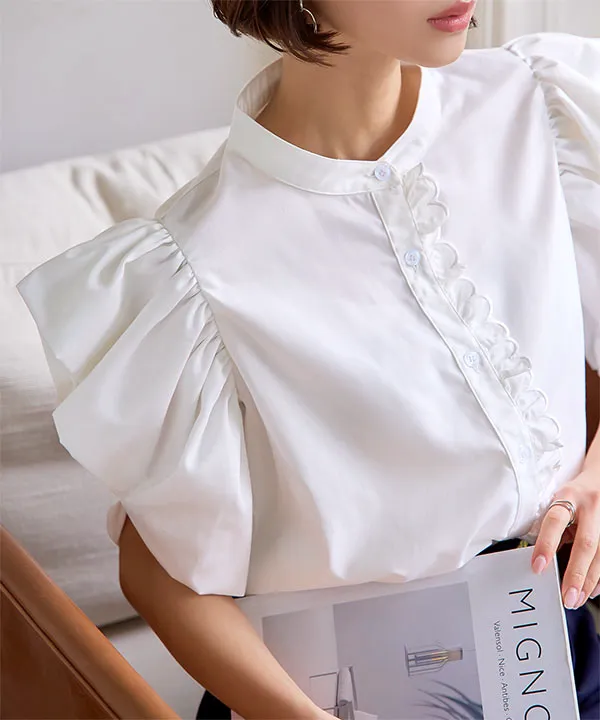 ボリュームスリーブブラウス [C7374] - レディースファッション通販