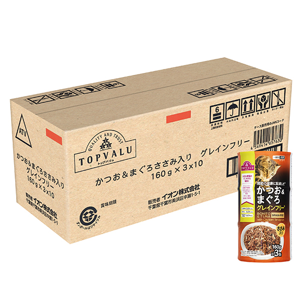 キャットフードかつお&まぐろささみ入りグレインフリーケース -イオン