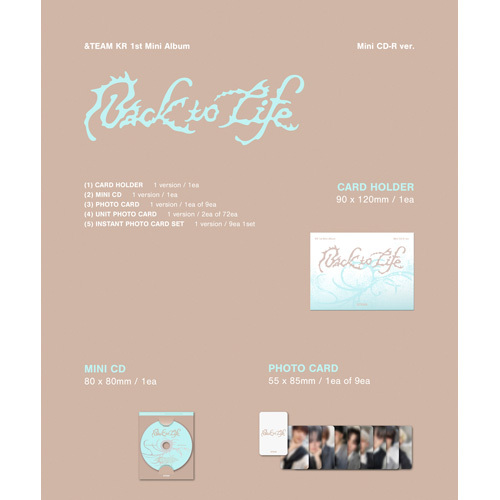Back to Life【CD】 | &TEAM | UNIVERSAL MUSIC STORE ANNEX