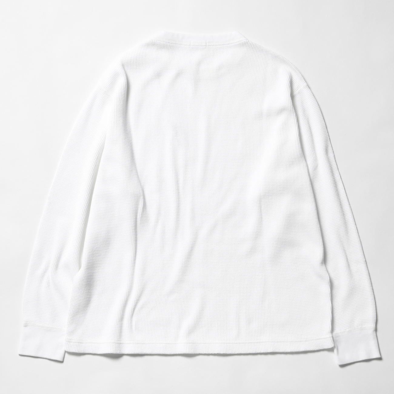 COMOLI / コモリ | ワッフル 長袖クルー - White | 通販 - 正規取扱店
