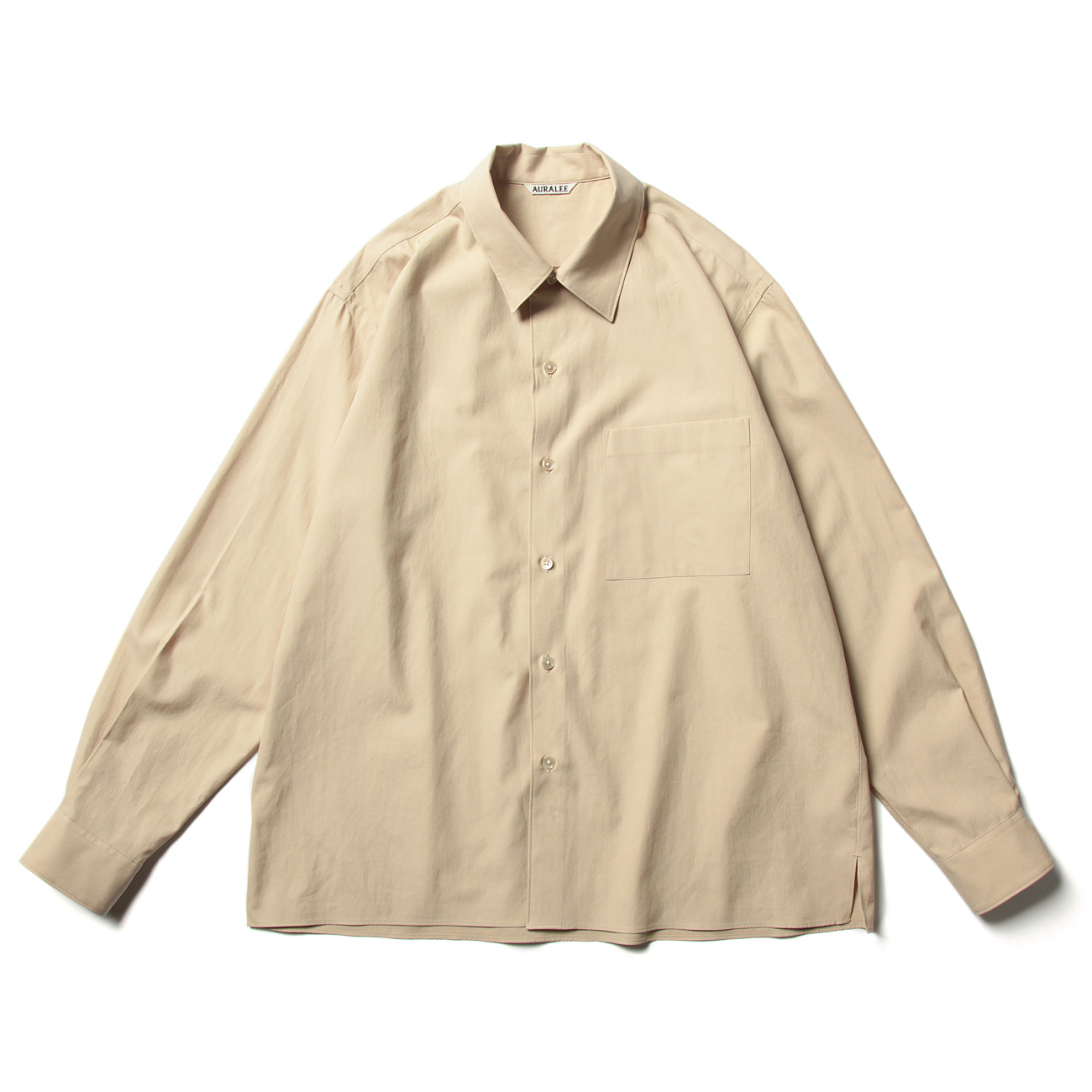AURALEE / オーラリー | WASHED FINX TWILL BOX SHIRTS (メンズ