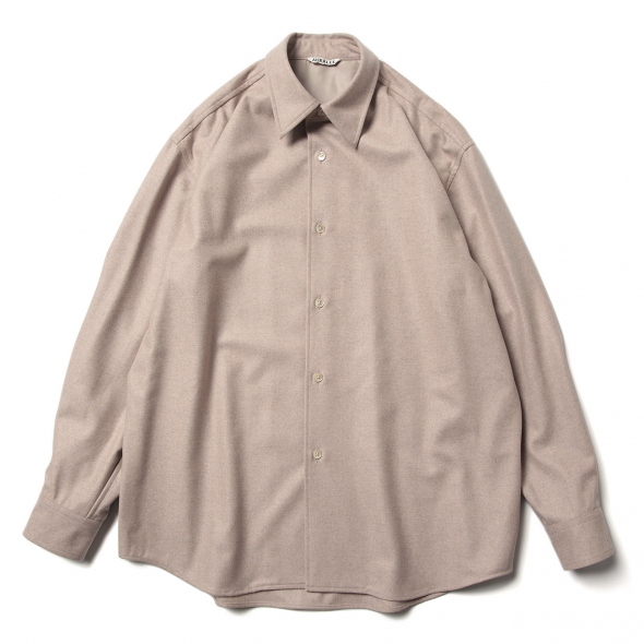 AURALEE / オーラリー | WOOL FULLING FLANNEL SHIRTS (メンズ) - Top