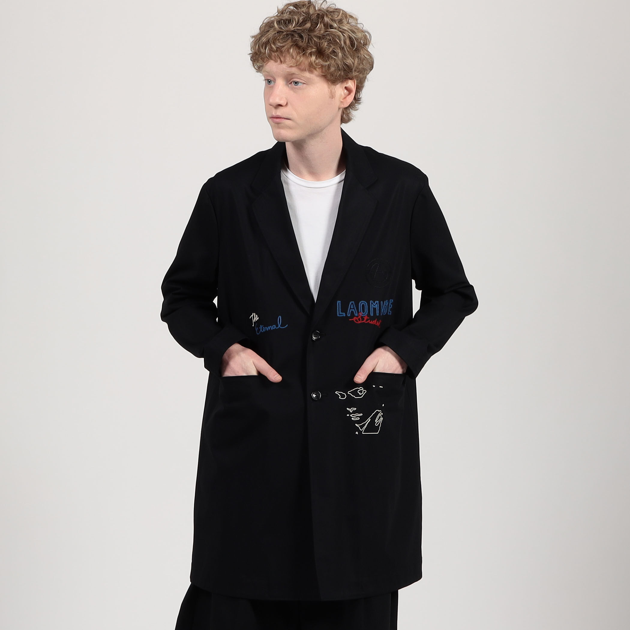 ALMOSTBLACK WOVEN EMBROIDERY ロングジャケット｜トゥモローランド
