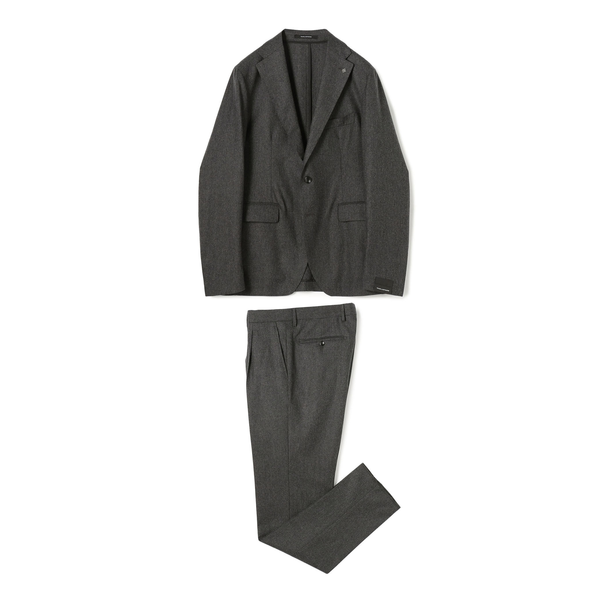 別注】TAGLIATORE ウールサキソニー シングルブレステッド2Bスーツ