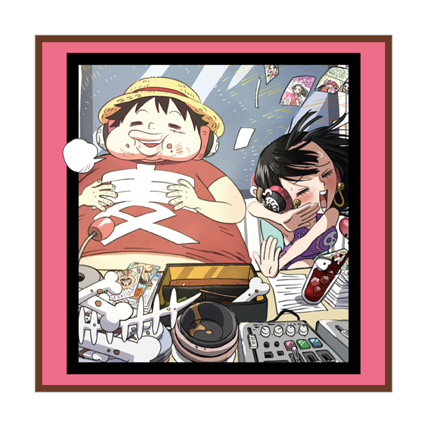 ワンピース】麦わらスペース ハンドタオル（ルフィ・ハンコック