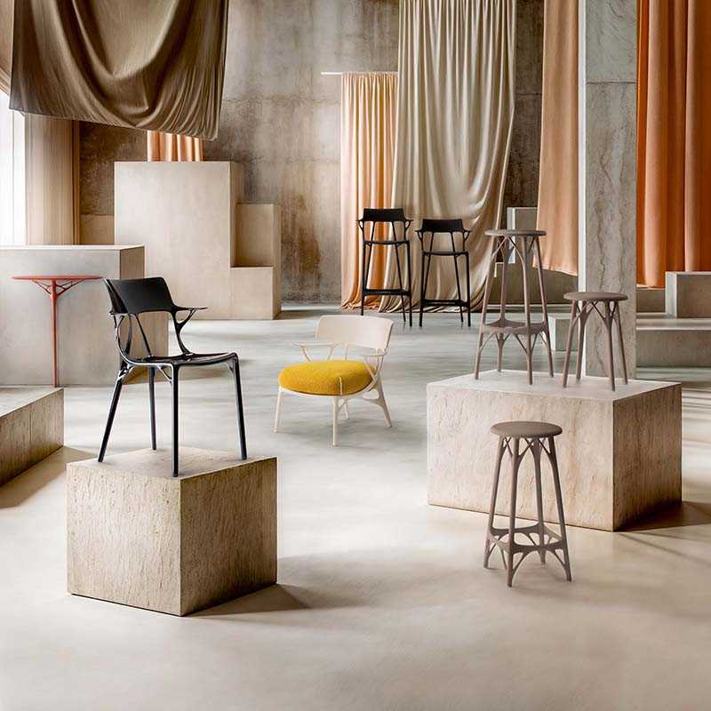 Kartell チェア ワンモア65 4脚セット 地域限定無料配送 Kartell ONE