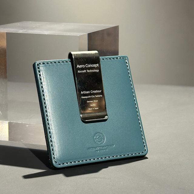 エアロコンセプト】Physique(マネークリップ）牛革｜ターコイズ Brand