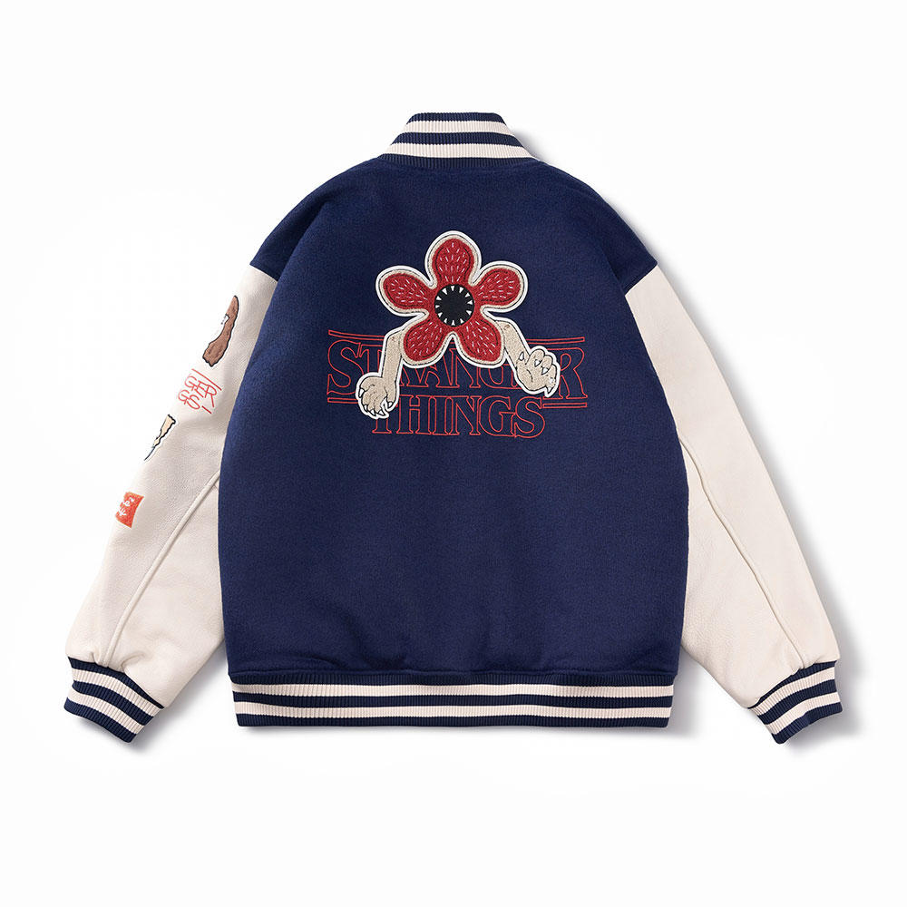 ホーキンススタジャン ダークブルー Stranger Things（ストレンジャー