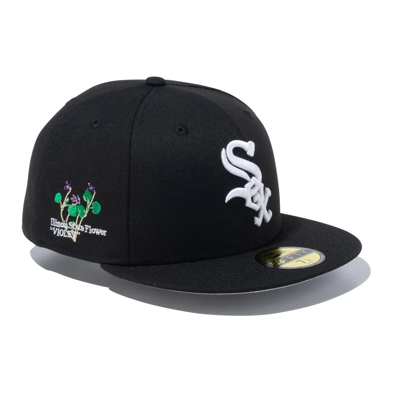 59FIFTY MLB State Flowers シカゴ・ホワイトソックス ブラック -BLACK