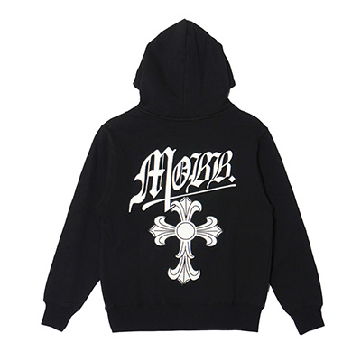 CROSS STUDS STONE HOODIE -BLACK- | WALKIN STORE WEB SHOP