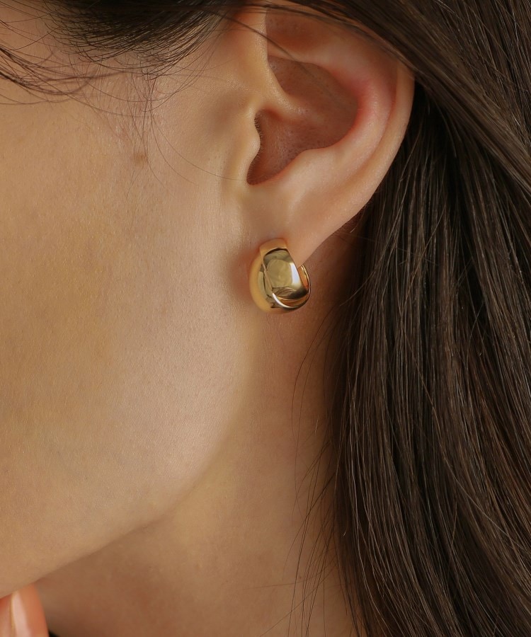 K10フォールディング フープピアス（ピアス） | COCOSHNIK（ココシュ