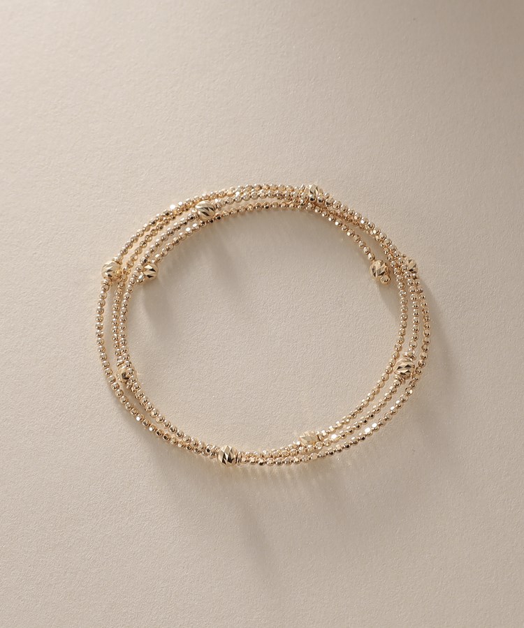 K10ハニー カットボール 形状記憶バングル（ブレスレット・バングル