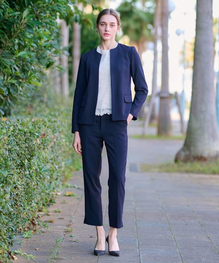 セットアップ可/セレモニー】SET UPテーパードパンツ（6～9分丈パンツ