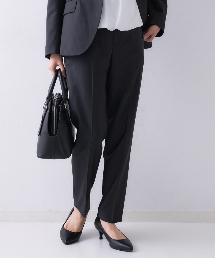 仕事着/スーツ】プレミアムテーパードパンツ（フルレングスパンツ