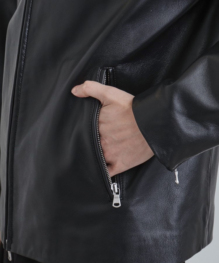 本革】ラムレザーシングルライダース（ブルゾン/ジャンバー） | tk