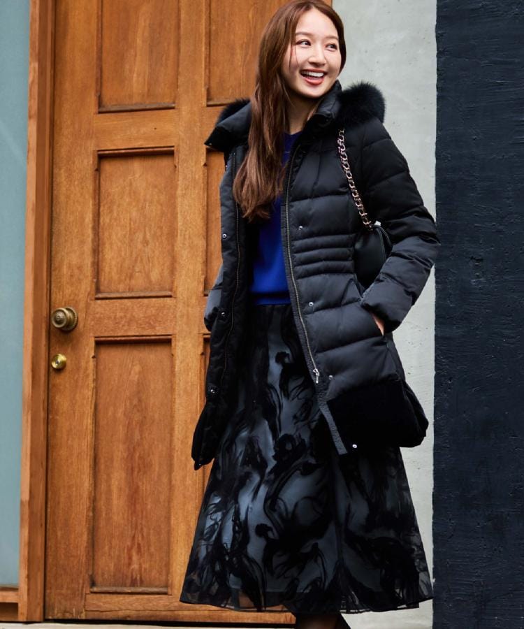 ミディ丈】ベルト付ダウンコート（ダウンジャケット/コート） | COUP