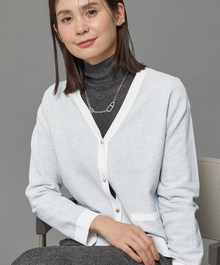 軽く羽織れる/洗える】ジャケット風カーディガン（カーディガン/ボレロ
