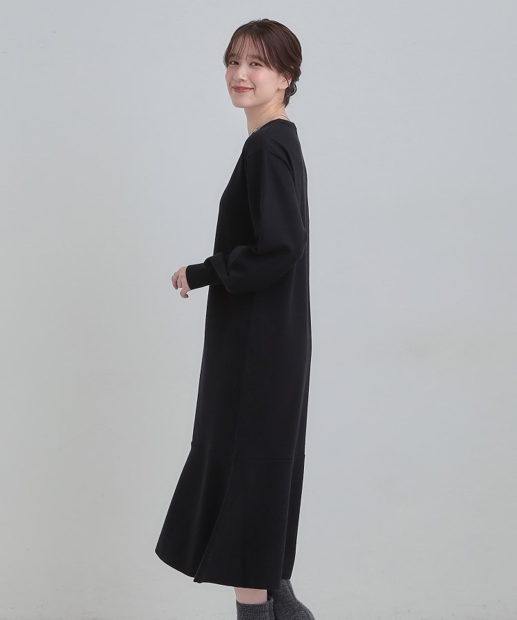 洗濯機可/S-LL】スタイルがすっきりに見える 裾マーメイドニット