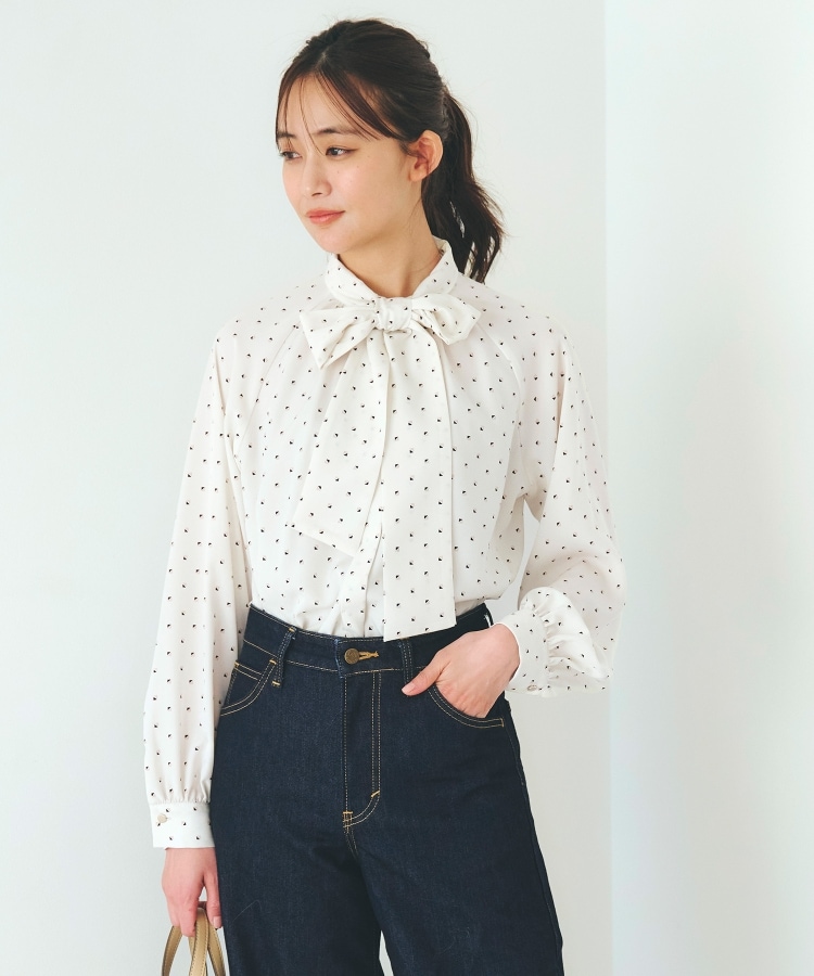 2WAYラグランスリーブボウタイブラウス（シャツ・ブラウス） | grove