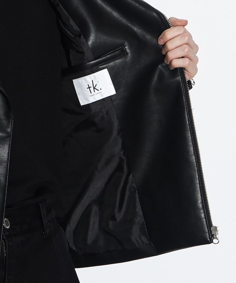 WEB限定】シンセティックレザーダブルライダースジャケット