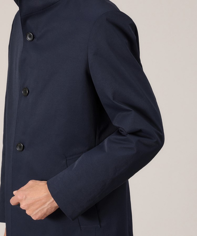 撥水】スタンドカラー スプリングコート（スタンドカラーコート