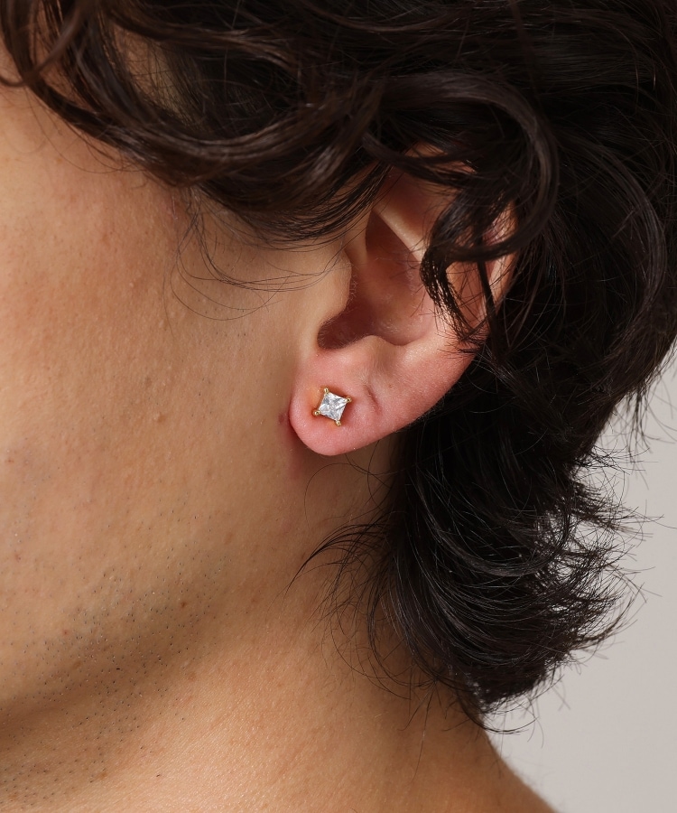 Made in JAPAN】エレガント キュービックピアス（ピアス） | TAKEO