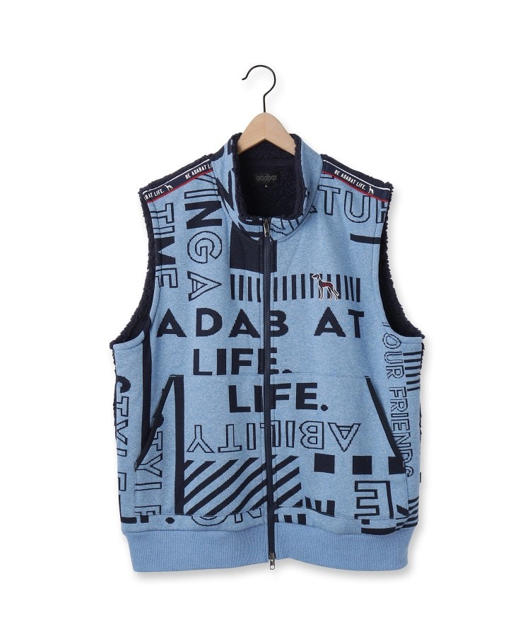 裏ボアロゴベスト（ベスト） | WORLD ONLINE STORE SELECT（adabat