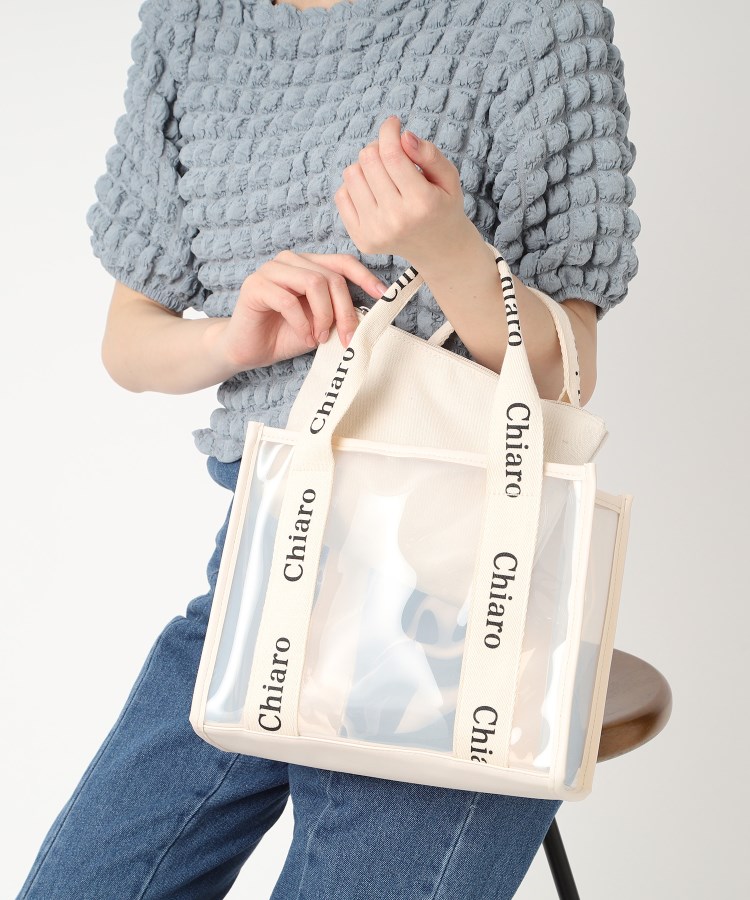 ロゴテープクリアバッグ（ハンドバッグ） | Ober Tashe（エスペランサ