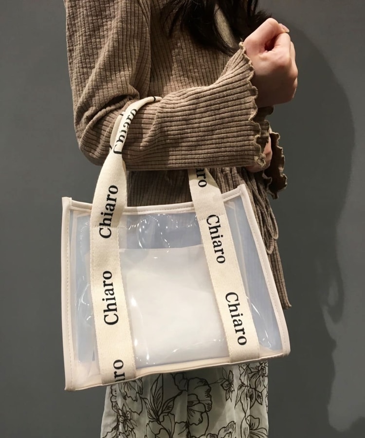 ロゴテープクリアバッグ（ハンドバッグ） | Ober Tashe（エスペランサ