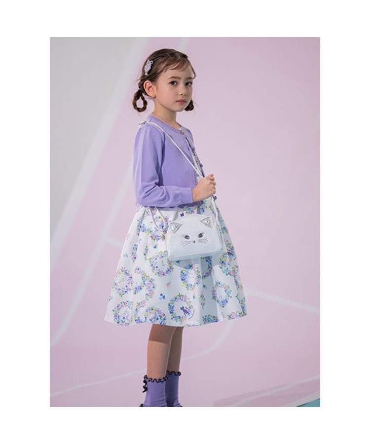 フラワーリース柄布帛ワンピース（その他） | ANNA SUI mini（アナ