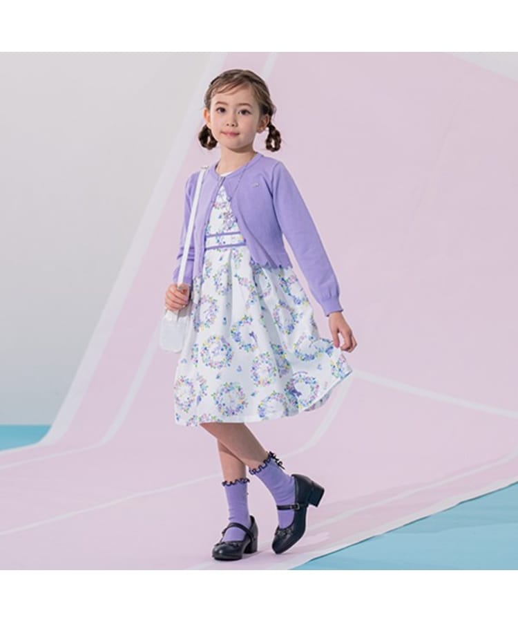 フラワーリース柄布帛ワンピース（その他） | ANNA SUI mini（アナ