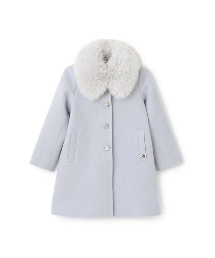 フェイクファーカラーウールコート（ダッフルコート） | kate spade