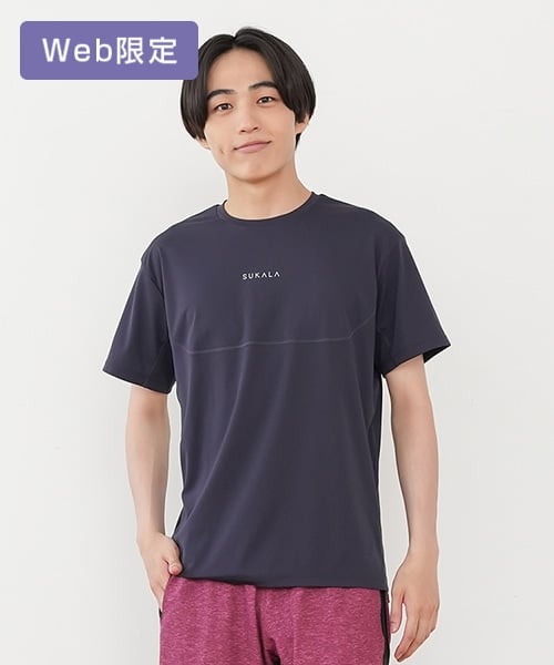 SUKALA】メンズアクティブエアーTee(M・Lサイズ ダークネイビー