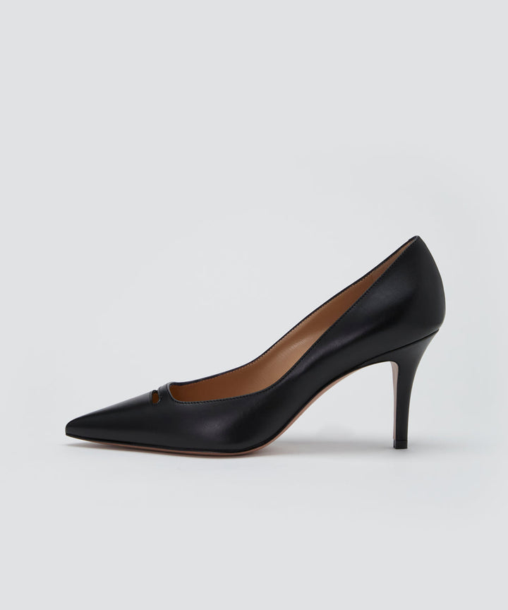PELLICO アネッリ スムース パンプス 8.0cm BLACK パンプス AMAN