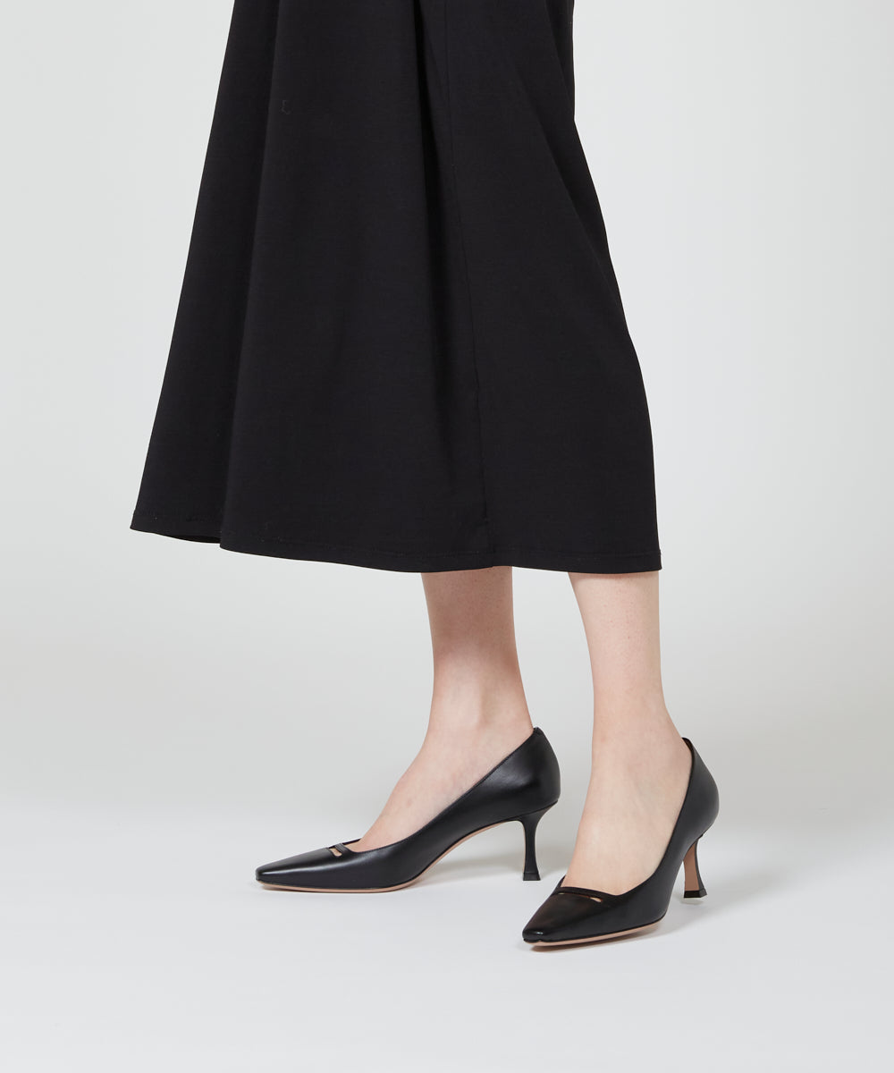 PELLICO アネッリソレッラ スムース パンプス 6.5cm BLACK パンプス