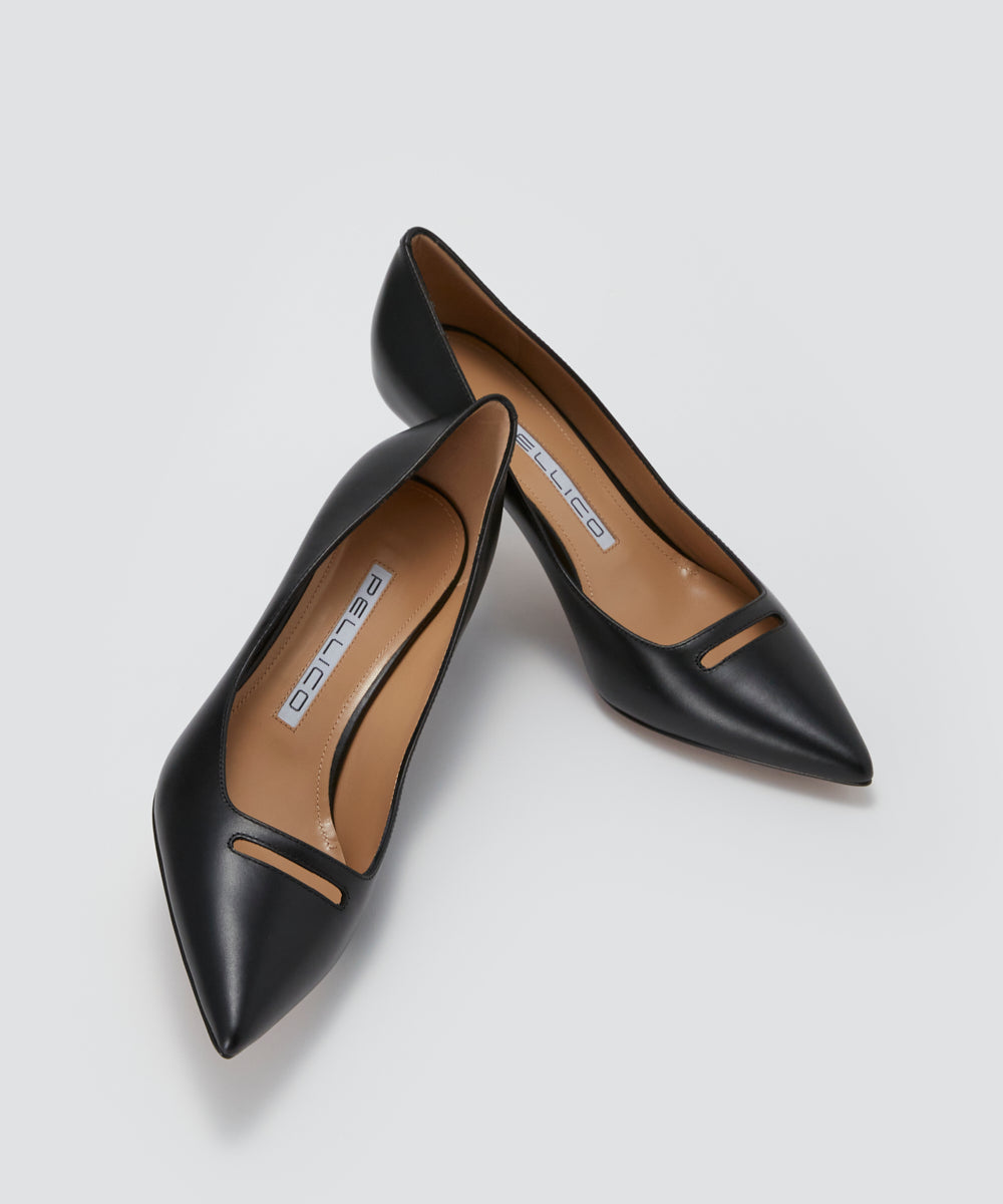 PELLICO | アネッリ スムース パンプス 6.5cm BLACK - アマン