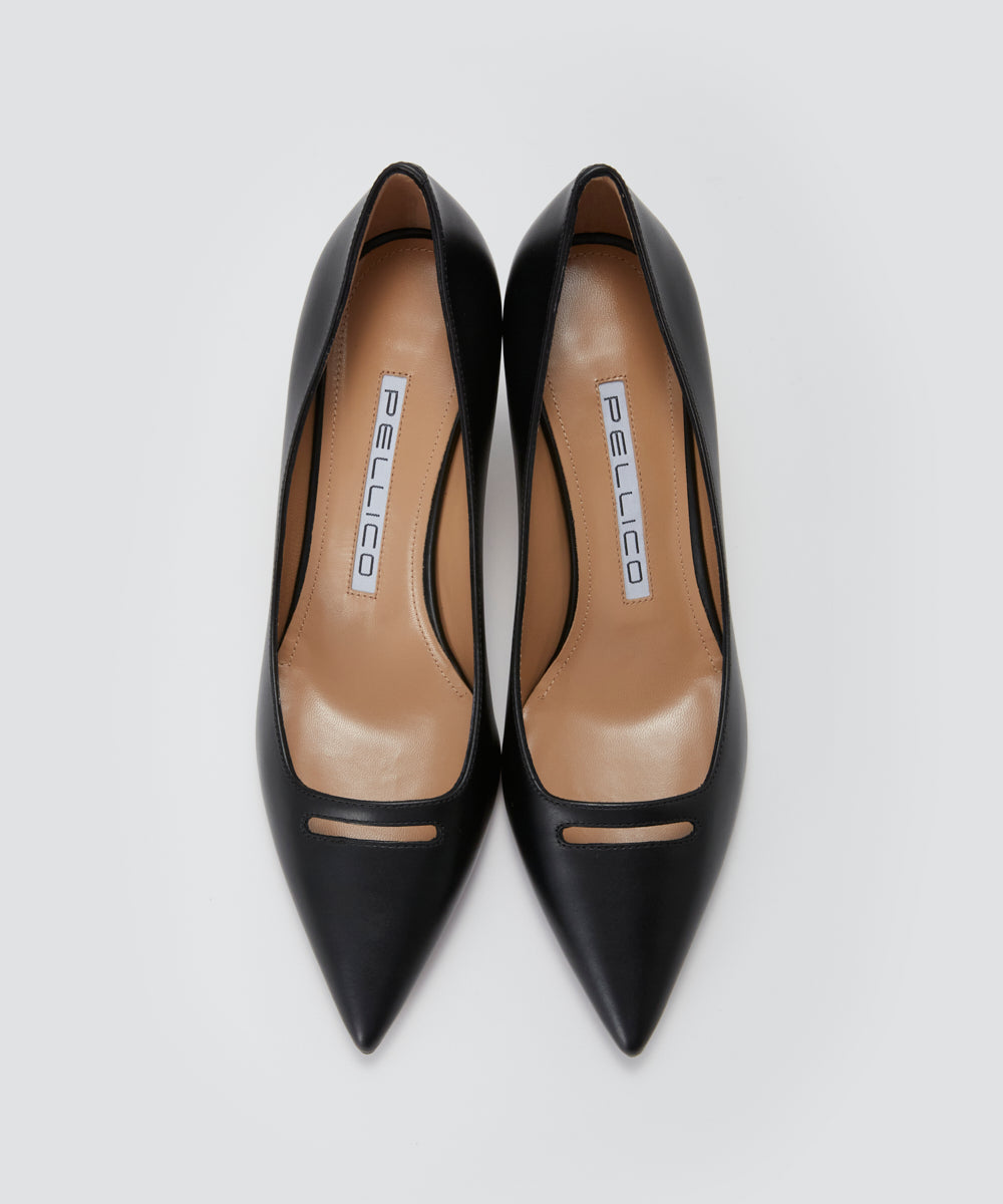 PELLICO | アネッリ スムース パンプス 6.5cm BLACK - アマン