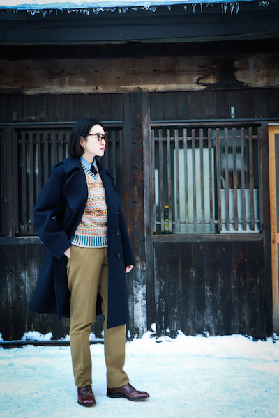 ANATOMICA SAPPORO ONLINE STORE / CD LONG COAT / FRENCH WOOL / NAVY