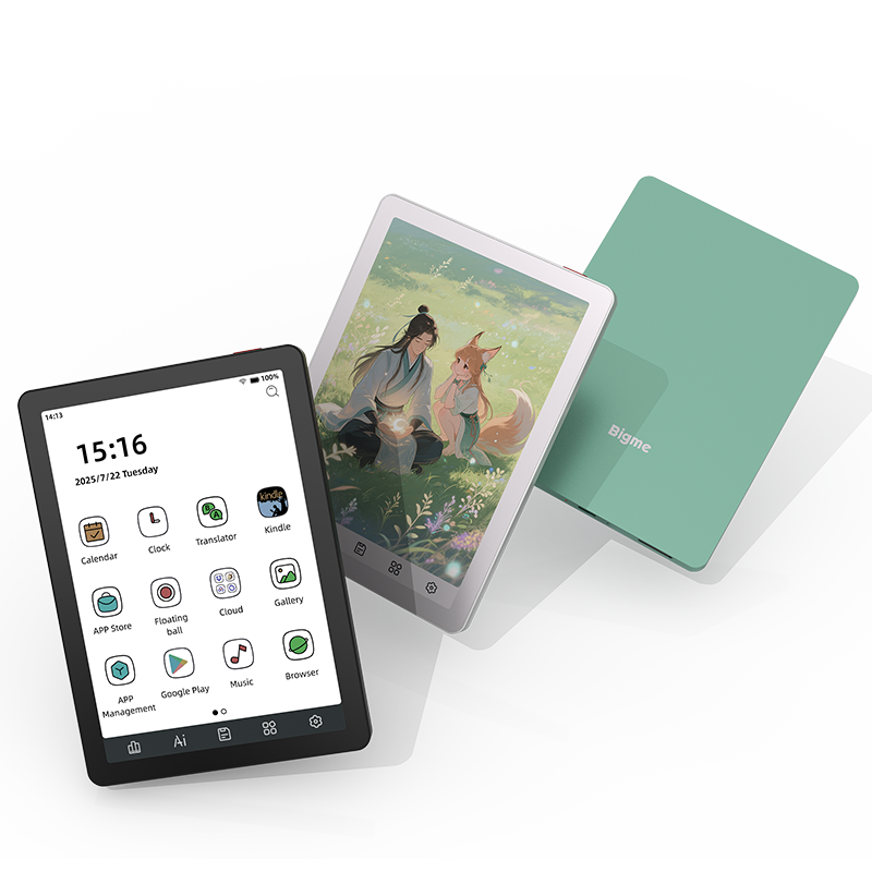 Bigme 7 '' B751C 最安 kaleido 3 カラー Eink メモ帳、無料ケースと