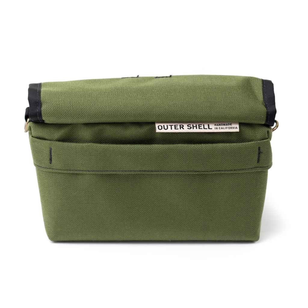 OUTER SHELL ADVENTURE* drawcord handlebar bag (olive drab） - BLUE