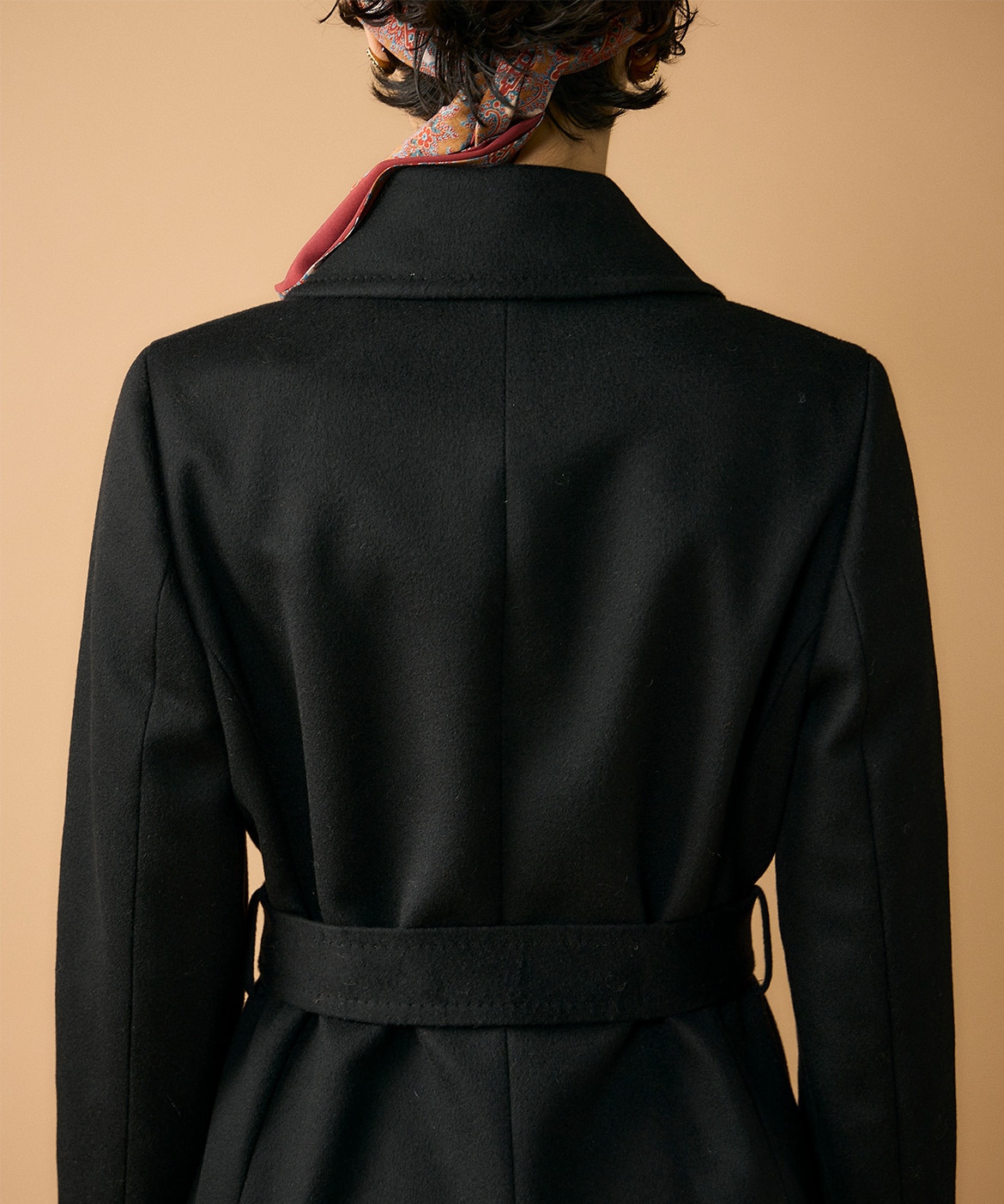 大きいサイズ》《CONTESSA》カシミヤラップコート《PIACENZA》｜INED L